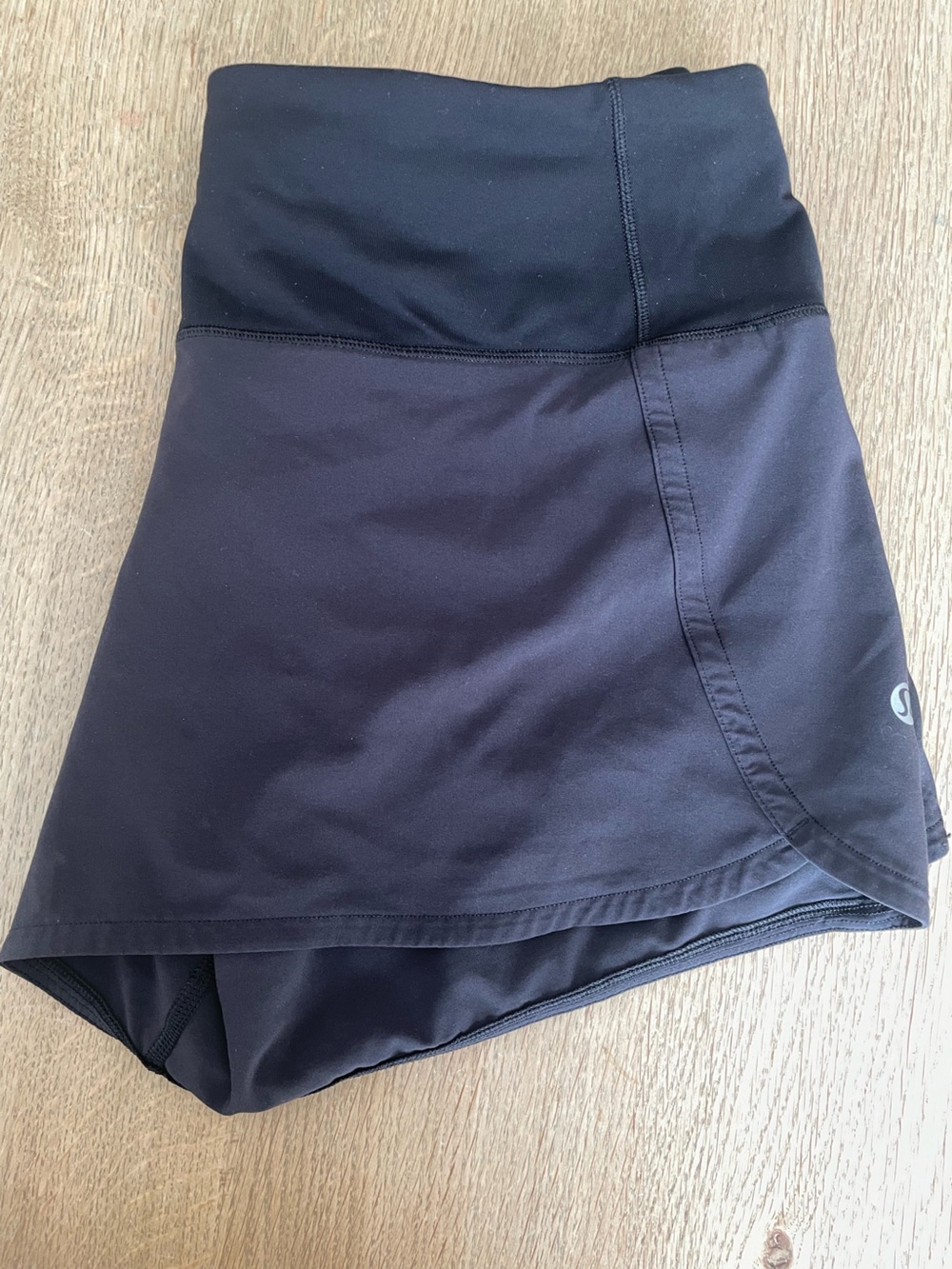 Lululemon Run Times short II - 4” inseam - black size 6